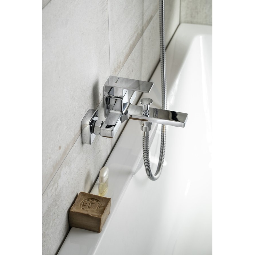 Sapho - Μπαταρία μπανιέρας CUBEMIX γυαλιστερό χρώμιο