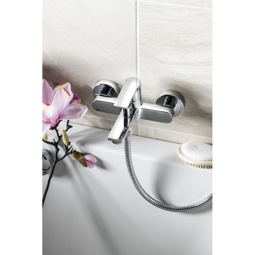 Sapho - Μπαταρία μπανιέρας PAX γυαλιστερό χρώμιο