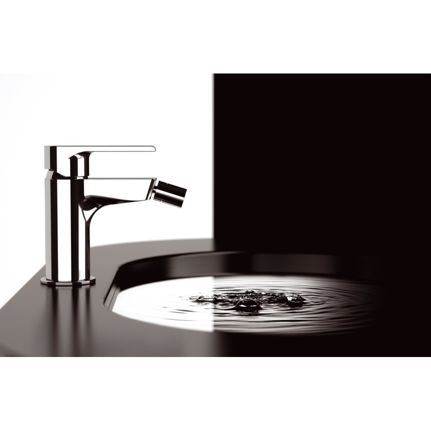 Sapho - Μπαταρία μπιντέ KAI 12 εκ., γυαλισμένο χρώμιο