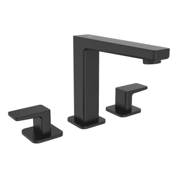 Sapho - Μπαταρία νιπτήρα για 3 οπές TURSI, μαύρο ματ