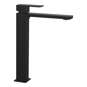 Sapho - Μπαταρία νιπτήρος CUBEMIX 27,8 cm ματ μαύρο