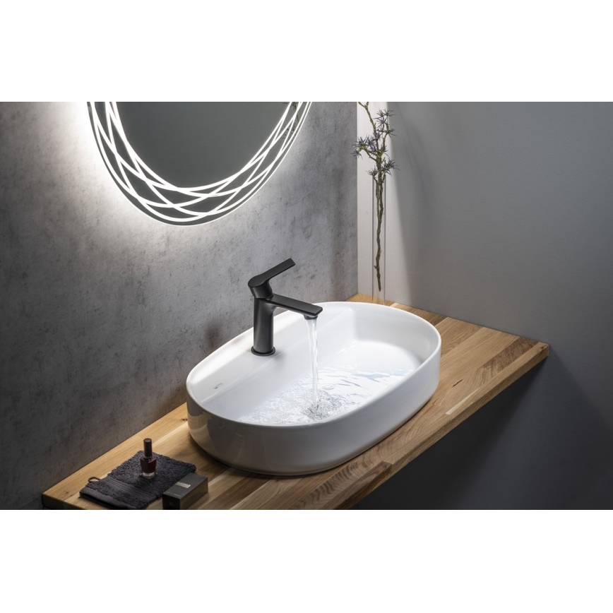 Sapho - Μπαταρία νιπτήρος PAX 16,5 cm ματ μαύρο