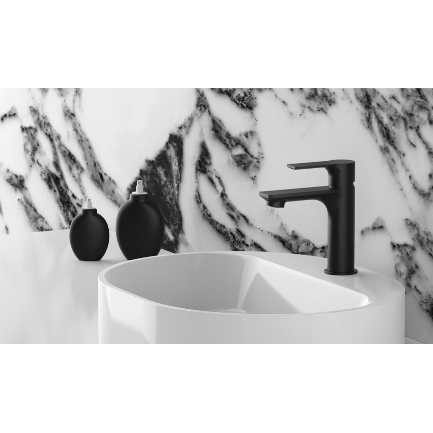 Sapho - Μπαταρία νιπτήρος PAX 16,5 cm ματ μαύρο