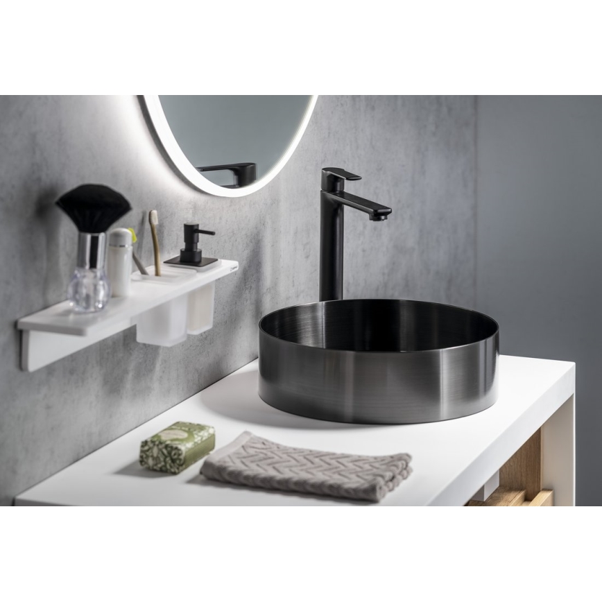 Sapho - Μπαταρία νιπτήρος PAX 31,5 cm ματ μαύρο