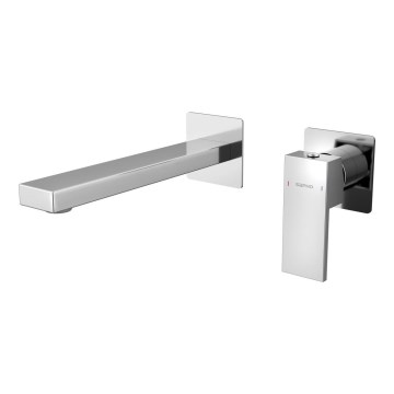 Sapho - Μπαταρία νιπτήρος εντοιχισμού CUBEMIX γυαλιστερό χρώμιο