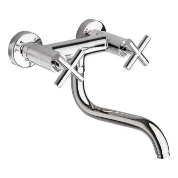 Sapho - Μπαταρία νεροχύτη AXIA σε γυαλιστερό χρώμιο