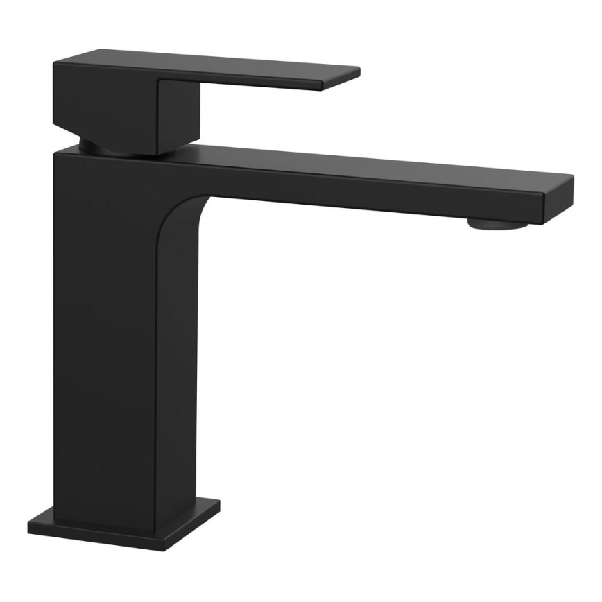 Sapho - Μπαταρία νιπτήρος CUBEMIX 15,3 cm ματ μαύρο