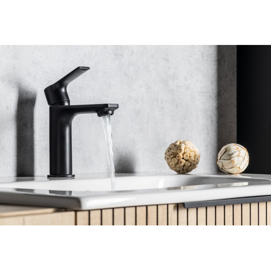 Sapho - Μπαταρία νιπτήρος PAX 16,5 cm ματ μαύρο
