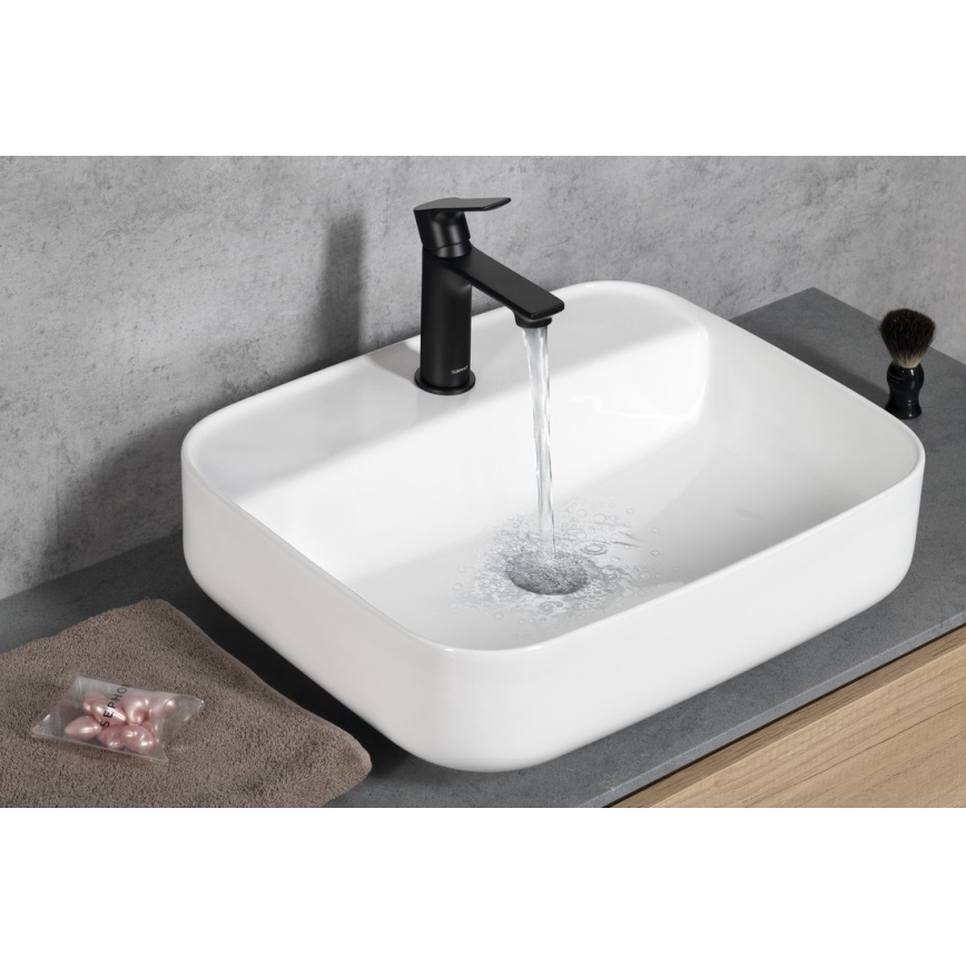 Sapho - Μπαταρία νιπτήρος PAX 16,5 cm ματ μαύρο