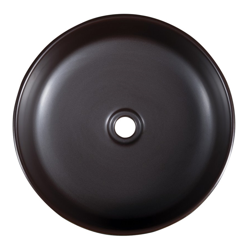 Sapho - Νιπτήρας για τοποθέτηση επάνω σε πάγκο PRIORI, διάμ. 41 εκ., καφέ/μπλε