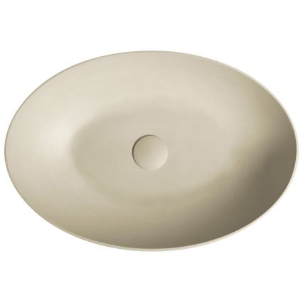 Sapho - Νιπτήρας επιτραπέζιος FORMIGO 60x40 cm σκυρόδεμα/μπεζ