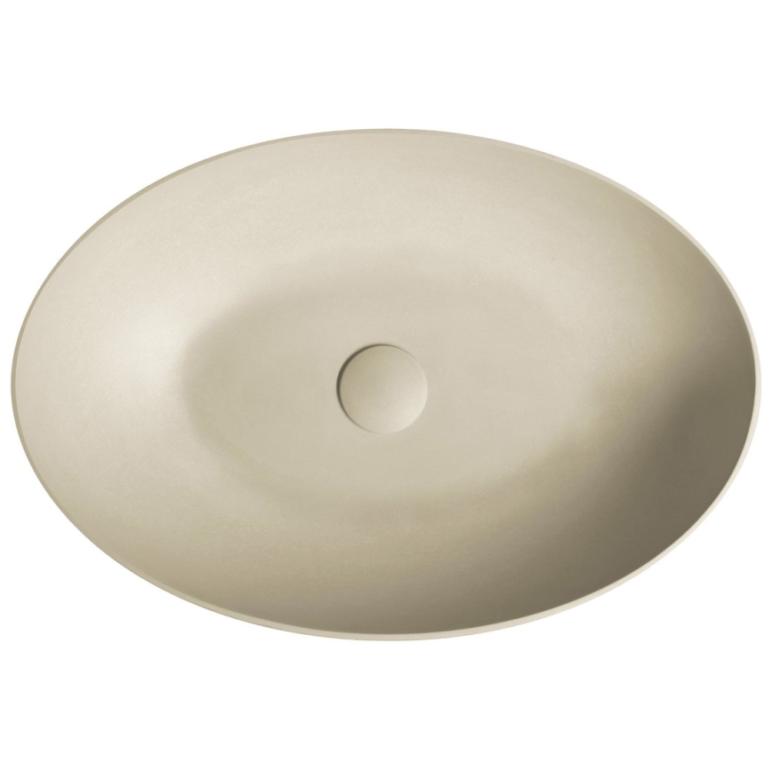 Sapho - Νιπτήρας επιτραπέζιος FORMIGO 60x40 cm σκυρόδεμα/μπεζ