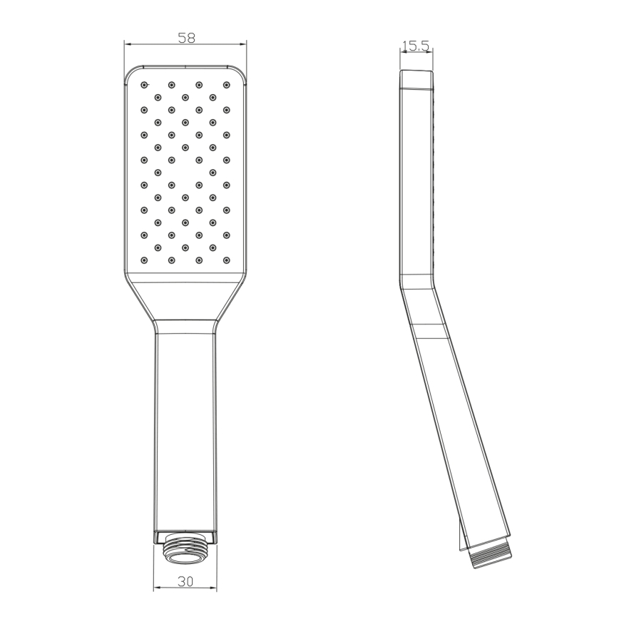 Sapho - Χειρολαβή ντους με αυτόματο σύστημα καθαρισμού, γυαλιστερό χρώμιο