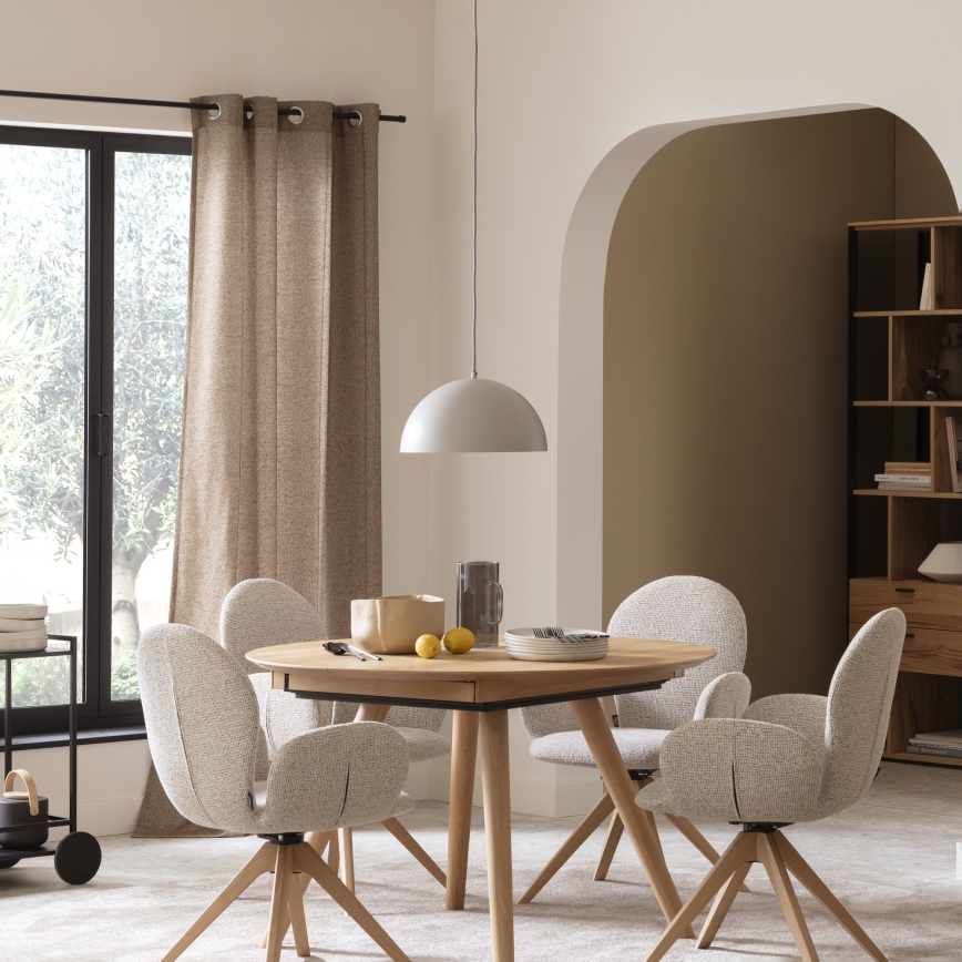 Schöner Wohnen 11728-39 - Κρεμαστό φωτιστικό με καλώδιο ALI 1xE27/25W/230V διάμετρος 38 cm γκρι