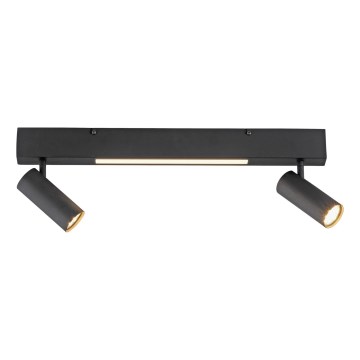 Schöner Wohnen 11793-18 - LED σποτ φωτιστικό DANTE 2xGU10/10W/230V + LED/7,2W μαύρο