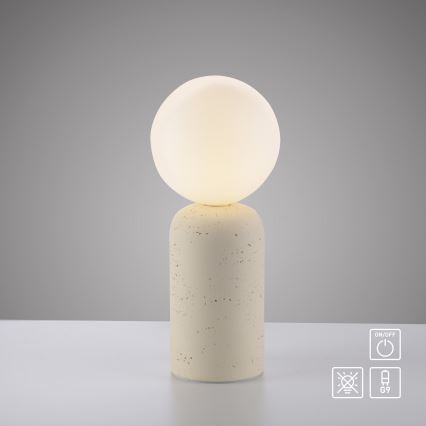 Schöner Wohnen 12543-42 - Επιτραπέζιο φωτιστικό TRAVENTA 1xG9/10W/230V από σκυρόδεμα