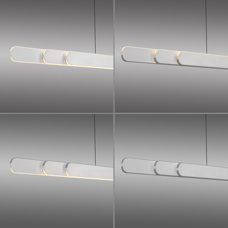 Schöner Wohnen 12577-16 - LED ρυθμιζόμενο κρεμαστό φωτιστικό σε καλώδιο ADRIANA ROUND 2xLED/24W/230V 2700/3000/3500/4000/5000K 160 cm λευκό