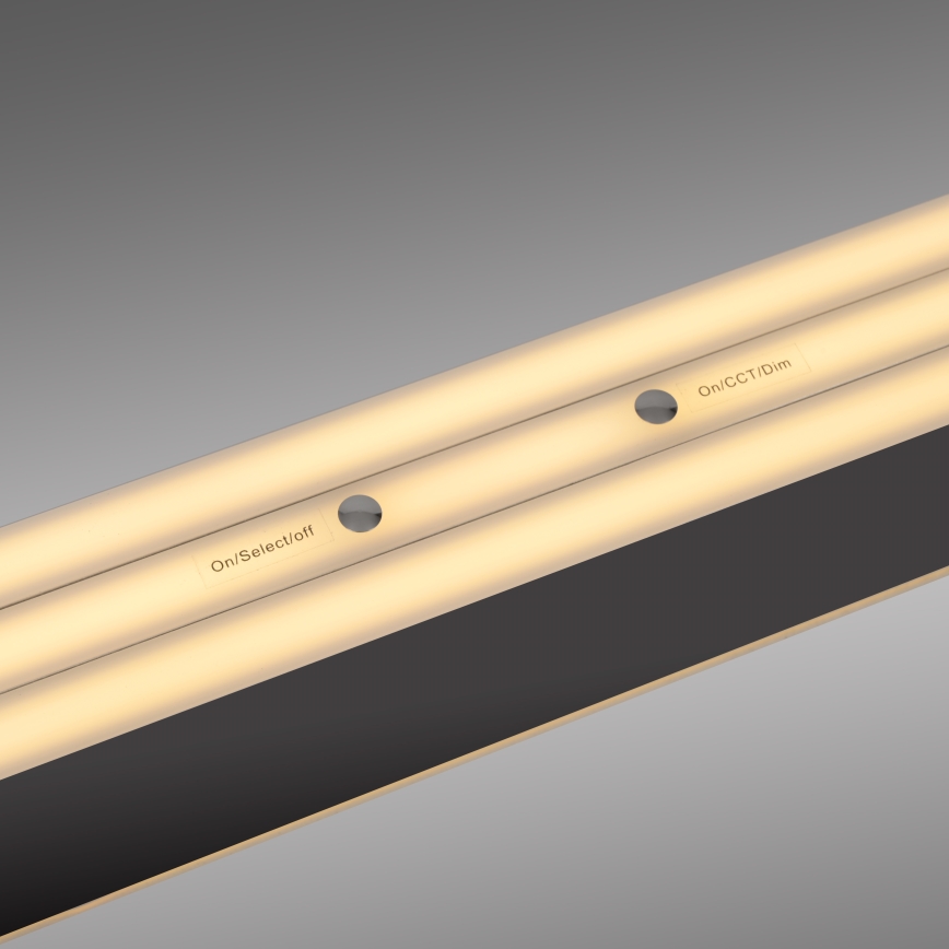 Schöner Wohnen 12577-18 - Ρυθμιζόμενο LED κρεμαστό φωτιστικό με καλώδιο ADRIANA ROUND 2xLED/24W/230V 2700/3000/3500/4000/5000K μαύρο