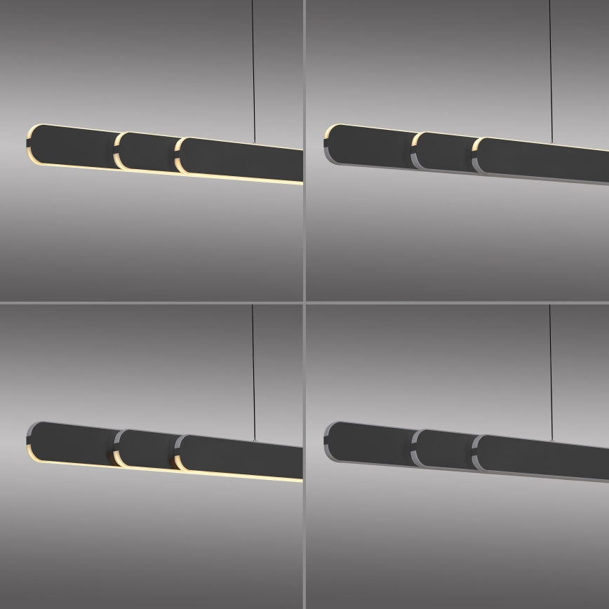 Schöner Wohnen 12577-18 - Ρυθμιζόμενο κρεμαστό φωτιστικό LED με καλώδιο ανάρτησης ADRIANA ROUND 2xLED/24W/230V 2700/3000/3500/4000/5000K 160 cm μαύρο