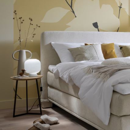 Schöner Wohnen 13573-16 - Επιτραπέζιο φωτιστικό NAMI 1xE27/25W/230V λευκό