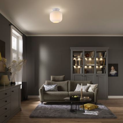 Schöner Wohnen 13574-16 - Φωτιστικό οροφής NAMI 1xE27/25W/230V Ø 20 cm λευκό