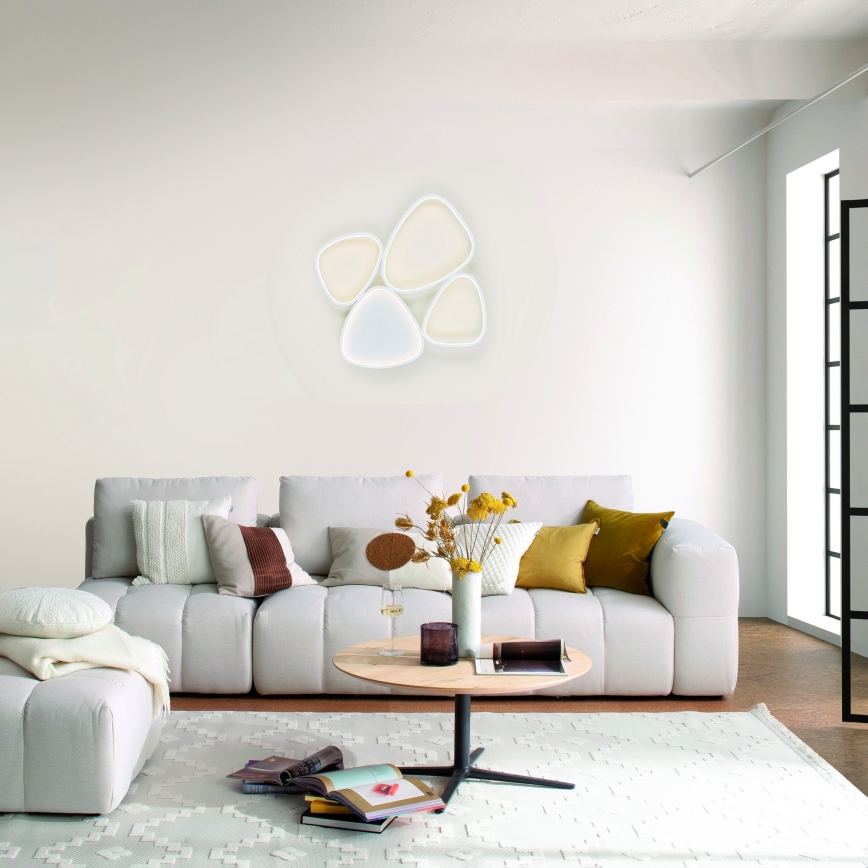 Schöner Wohnen 14038-16 - Ρυθμιζόμενο LED φωτιστικό οροφής PEBBLES LED/35,5W/230V λευκό