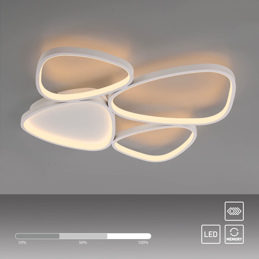 Schöner Wohnen 14038-16 - Ρυθμιζόμενο LED φωτιστικό οροφής PEBBLES LED/35,5W/230V λευκό