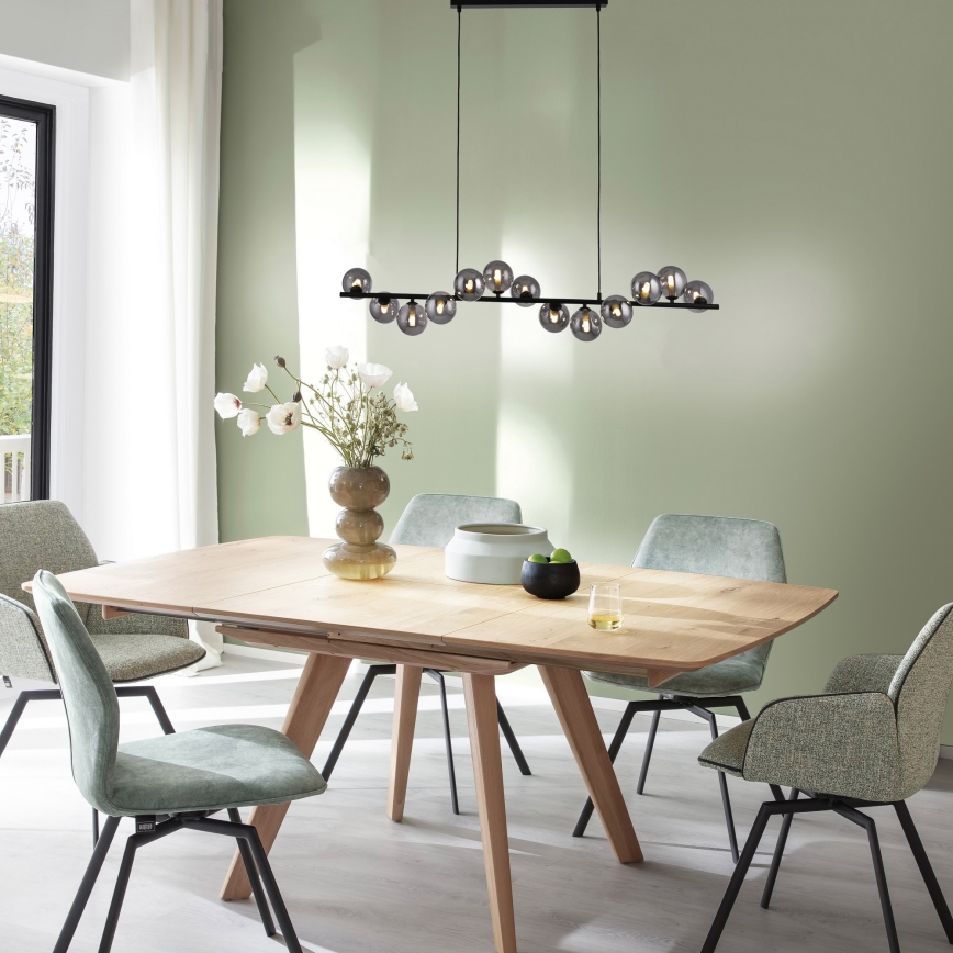 Schöner Wohnen 14504-18 - LED κρεμαστό φωτιστικό σε καλώδιο DUBAI 13xG9/3W/230V μαύρο/καπνιστό