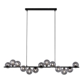 Schöner Wohnen 14504-18 - LED πολυέλαιος με σύρμα ανάρτησης DUBAI 13xG9/3W/230V 118 m μαύρο/καπνιστό
