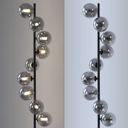 Schöner Wohnen 14506-18 - LED Επιδαπέδιο φωτιστικό DUBAI 9xG9/3W/230V μαύρο/καπνιστό