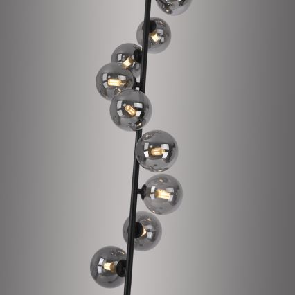 Schöner Wohnen 14506-18 - LED Επιδαπέδιο φωτιστικό DUBAI 9xG9/3W/230V μαύρο/καπνιστό