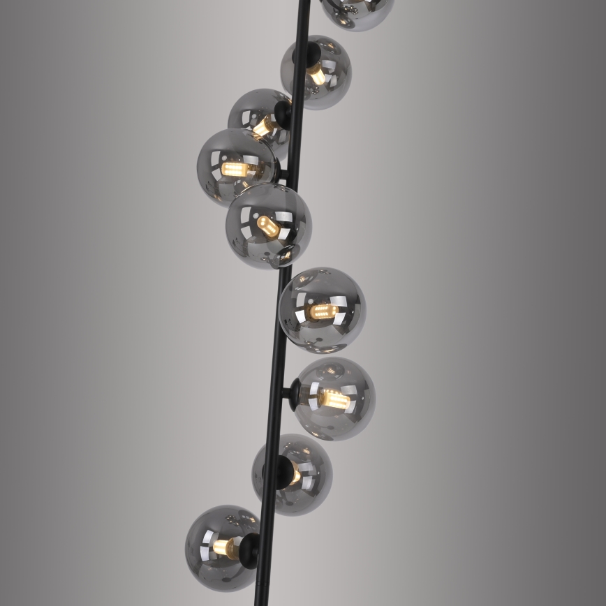 Schöner Wohnen 14506-18 - LED Επιδαπέδιο φωτιστικό DUBAI 9xG9/3W/230V μαύρο/καπνιστό