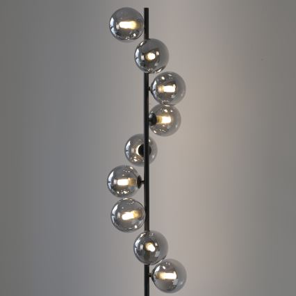 Schöner Wohnen 14506-18 - LED Επιδαπέδιο φωτιστικό DUBAI 9xG9/3W/230V μαύρο/καπνιστό