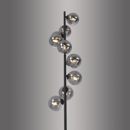 Schöner Wohnen 14506-18 - LED Επιδαπέδιο φωτιστικό DUBAI 9xG9/3W/230V μαύρο/καπνιστό