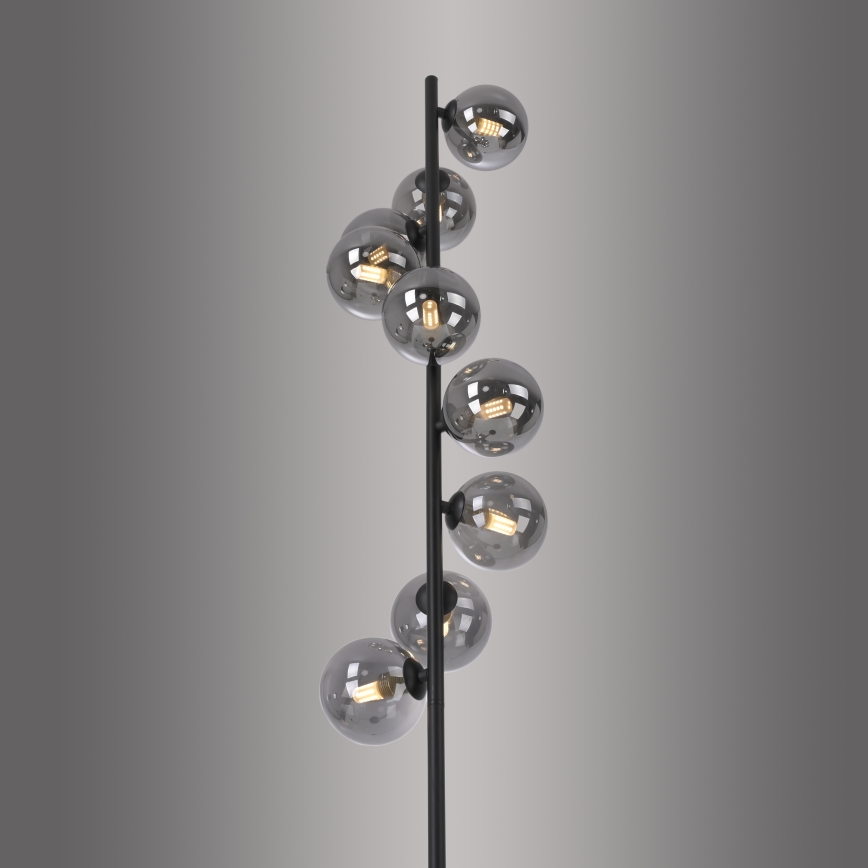 Schöner Wohnen 14506-18 - LED Επιδαπέδιο φωτιστικό DUBAI 9xG9/3W/230V μαύρο/καπνιστό