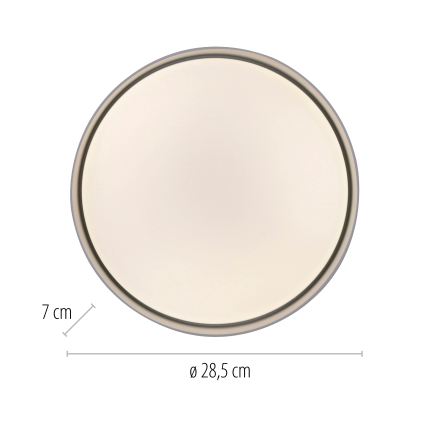 Schöner Wohnen 14593-16 - Ρυθμιζόμενο LED φωτιστικό οροφής TAVOLI LED/10W/230V 2700-6500K διάμ. 28,5 cm λευκό + τηλεχειριστήριο