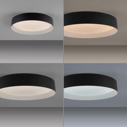Schöner Wohnen 14594-18 - Ρυθμιζόμενο LED φωτιστικό οροφής TAVOLI LED/20W/230V 2700-6500K διάμ. 39 cm μαύρο + τηλεχειριστήριο