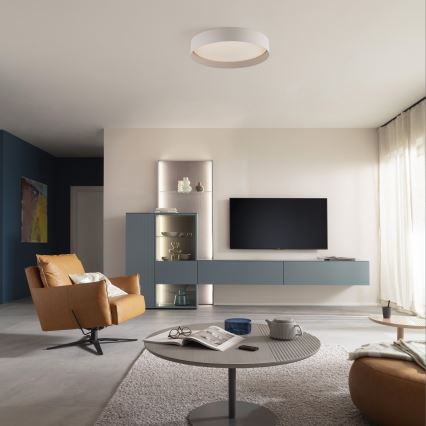 Schöner Wohnen 14594-39 - Ρυθμιζόμενο LED φωτιστικό οροφής TAVOLI LED/20W/230V 2700-6500K Ø 39 cm γκρι + τηλεχειριστήριο