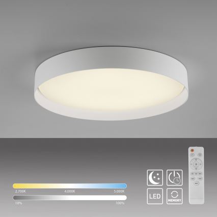 Schöner Wohnen 14595-16 - Ρυθμιζόμενο LED φωτιστικό οροφής TAVOLI LED/34W/230V 2700-6500K διάμ. 49 cm λευκό + τηλεχειριστήριο
