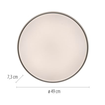 Schöner Wohnen 14595-16 - Ρυθμιζόμενο LED φωτιστικό οροφής TAVOLI LED/34W/230V 2700-6500K διάμ. 49 cm λευκό + τηλεχειριστήριο