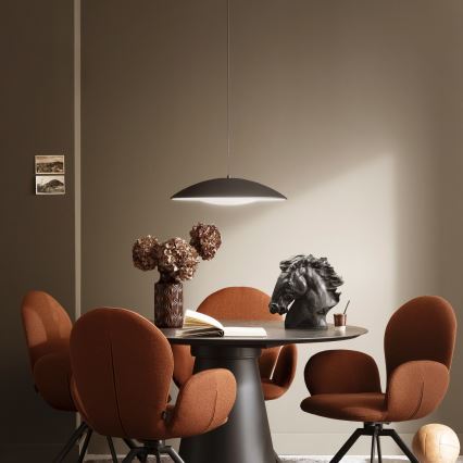 Schöner Wohnen 14606-18 - Ρυθμιζόμενο κρεμαστό φωτιστικό LED σε καλώδιο LENTE LED/17W/230V Ø 40 cm μαύρο