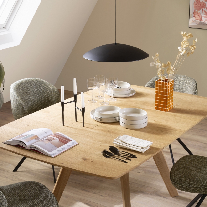 Schöner Wohnen 14606-18 - Ρυθμιζόμενο κρεμαστό φωτιστικό LED σε καλώδιο LENTE LED/17W/230V Ø 40 cm μαύρο