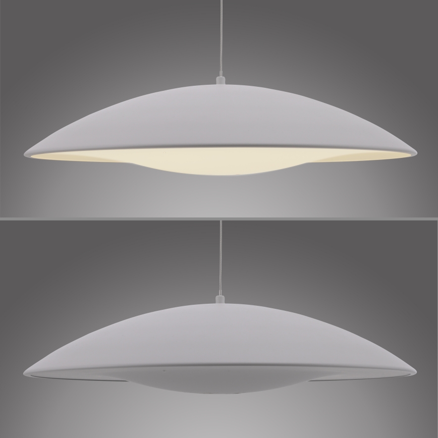 Schöner Wohnen 14607-16 - Ρυθμιζόμενο LED κρεμαστό φωτιστικό με καλώδιο LENTE LED/23W/230V Ø 50 cm λευκό