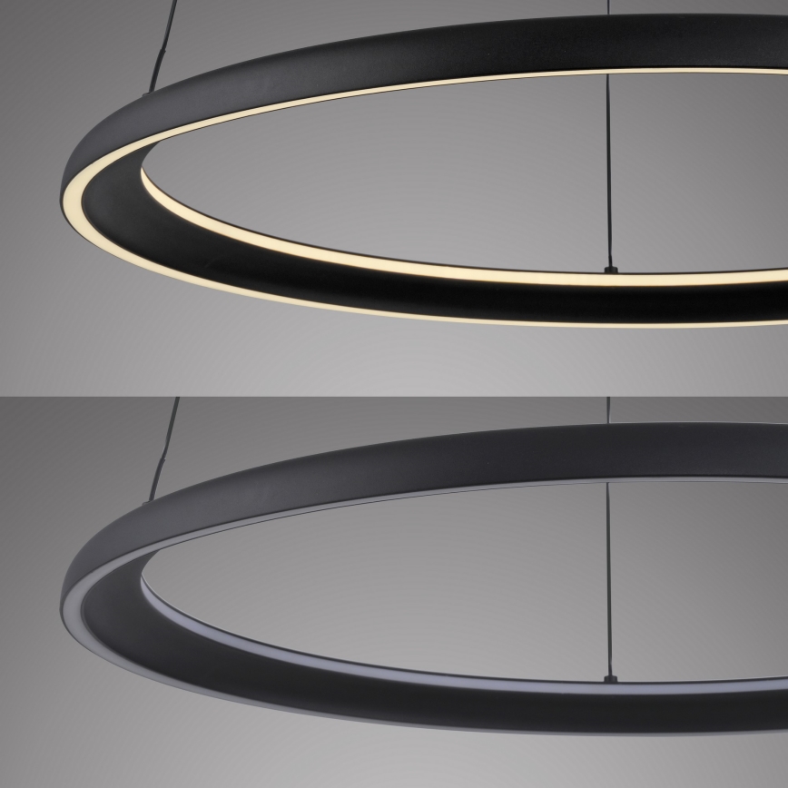 Schöner Wohnen 15570-18 - Ρυθμιζόμενο LED κρεμαστό φωτιστικό με καλώδιο QUILLO LED/36W/230V Ø 60 cm μαύρο