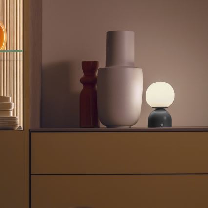 Schöner Wohnen 19218-18 - Επαναφορτιζόμενη επιτραπέζια LED λάμπα RUDI, ρυθμιζόμενη με έλεγχο αφής, LED/1,2W/5V 3000-6000K 1200 mAh, μαύρη