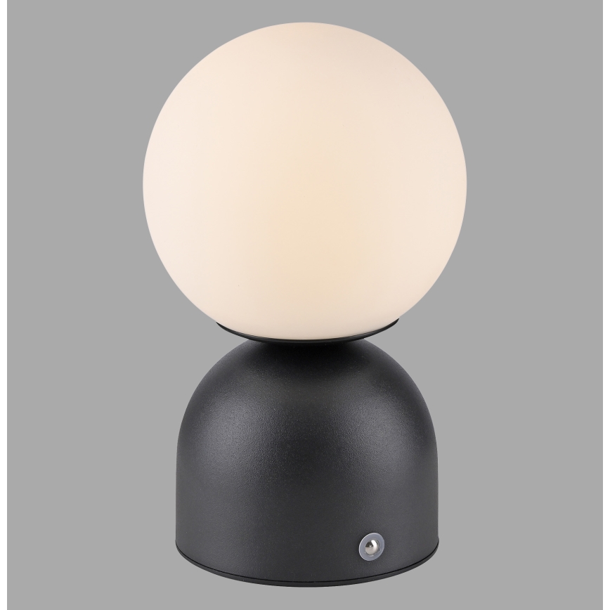 Schöner Wohnen 19218-18 - Επαναφορτιζόμενη επιτραπέζια LED λάμπα RUDI, ρυθμιζόμενη με έλεγχο αφής, LED/1,2W/5V 3000-6000K 1200 mAh, μαύρη