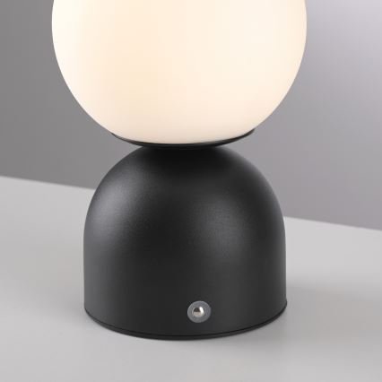 Schöner Wohnen 19218-18 - Επαναφορτιζόμενη επιτραπέζια LED λάμπα RUDI, ρυθμιζόμενη με έλεγχο αφής, LED/1,2W/5V 3000-6000K 1200 mAh, μαύρη