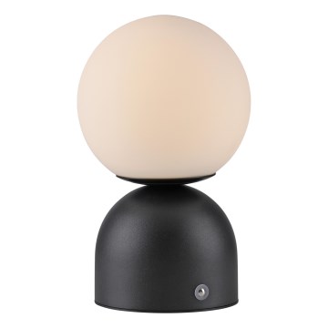 Schöner Wohnen 19218-18 - Επαναφορτιζόμενη επιτραπέζια LED λάμπα RUDI, ρυθμιζόμενη με έλεγχο αφής, LED/1,2W/5V 3000-6000K 1200 mAh, μαύρη