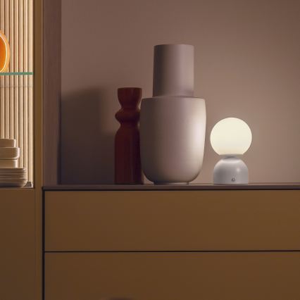 Schöner Wohnen 19218-39 - Ρυθμιζόμενο επιτραπέζιο φωτιστικό LED RUDI, επαναφορτιζόμενο με έλεγχο αφής, LED/1,2W/5V 3000-6000K 1200 mAh γκρι