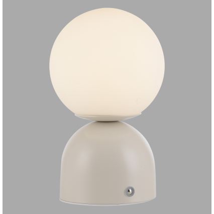 Schöner Wohnen 19218-39 - Ρυθμιζόμενο επιτραπέζιο φωτιστικό LED RUDI, επαναφορτιζόμενο με έλεγχο αφής, LED/1,2W/5V 3000-6000K 1200 mAh γκρι